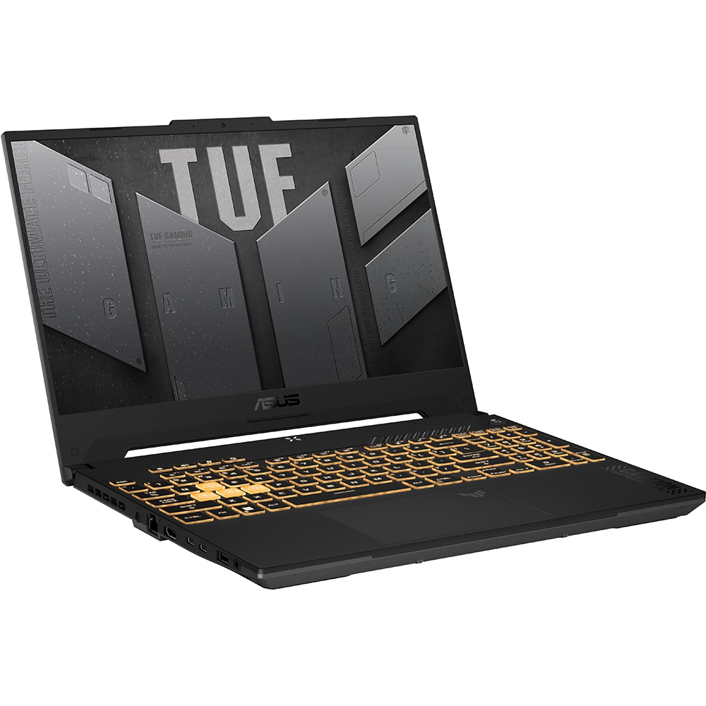 Laptop Gaming ASUS TUF F15 FX507ZI4-LP037, Intel Core i7-12700H pana la 4.7GHz, 15.6" Full HD, 16GB, SSD 1TB, NVIDIA GeForce RTX RTX4070 8GB, Free DOS, Mecha Gray