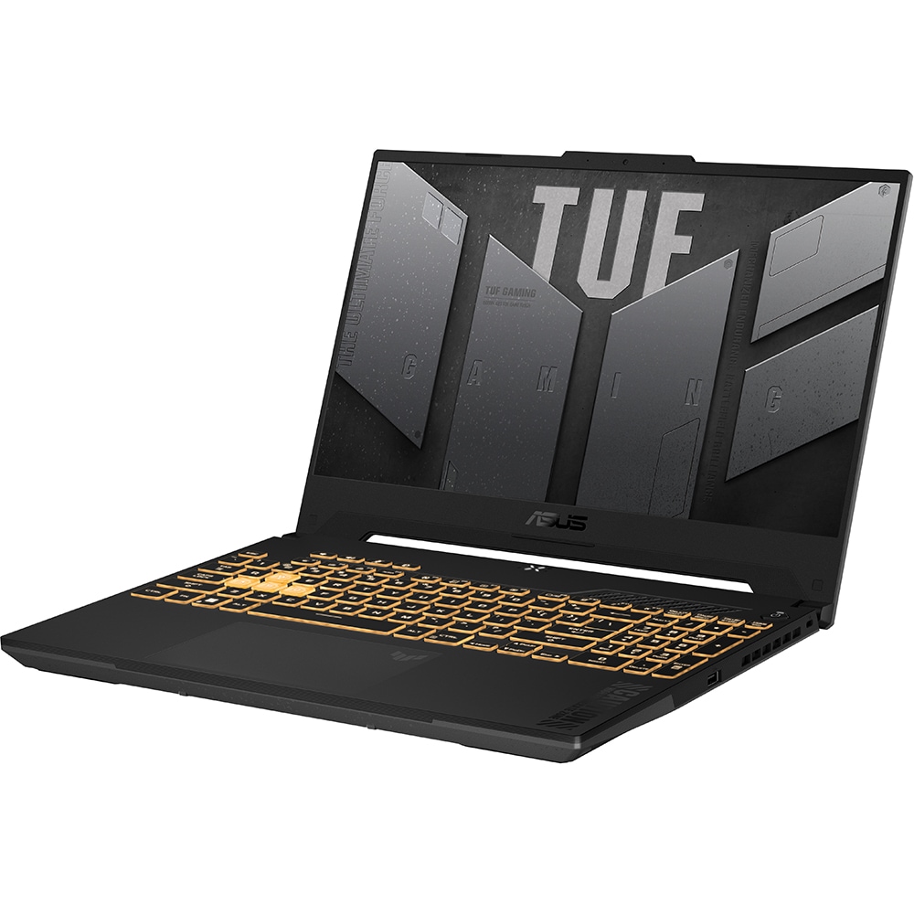 Laptop Gaming ASUS TUF F15 FX507ZI4-LP037, Intel Core i7-12700H pana la 4.7GHz, 15.6" Full HD, 16GB, SSD 1TB, NVIDIA GeForce RTX RTX4070 8GB, Free DOS, Mecha Gray