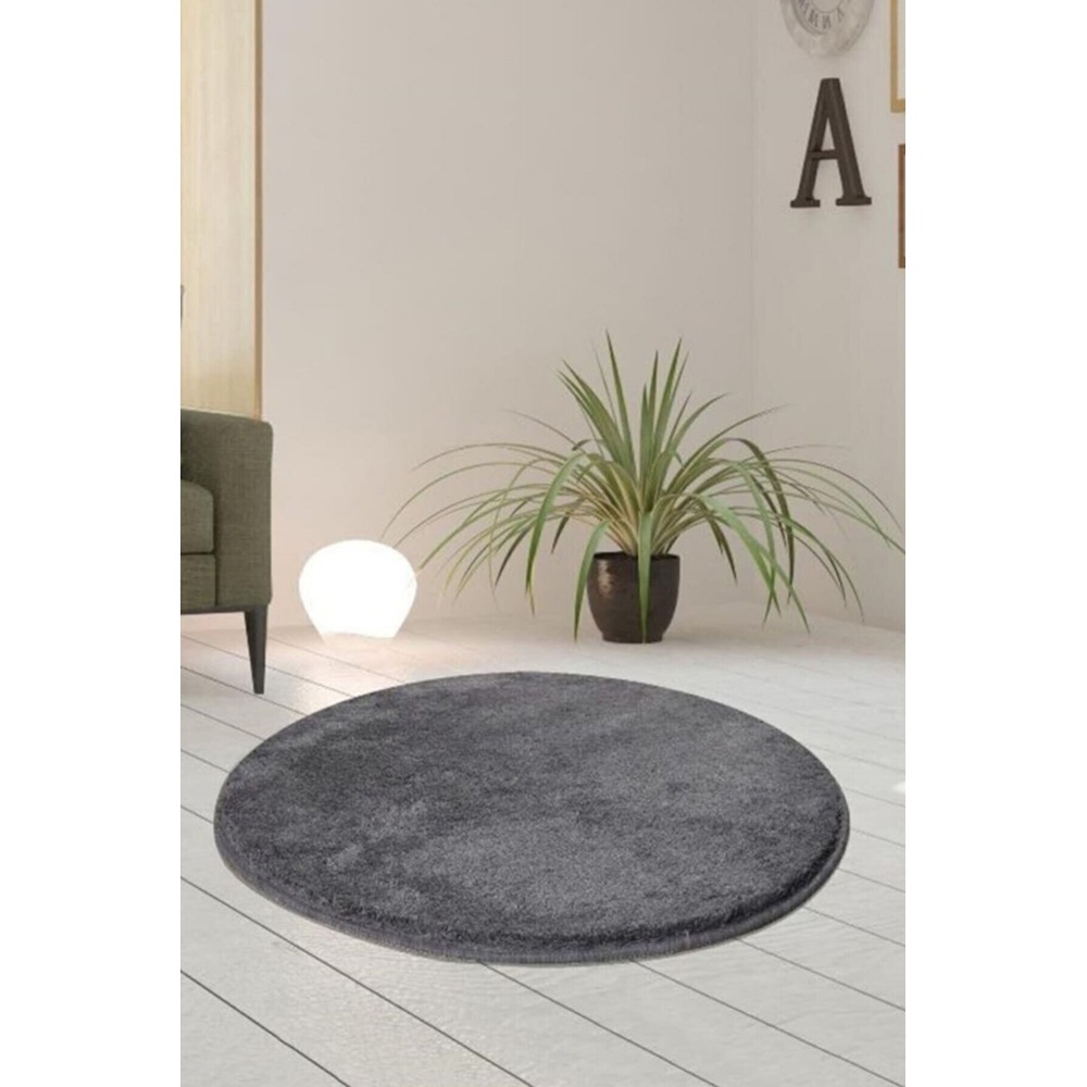 Covor living / dormitor Deco, 100 x 100 cm, acril, antracit