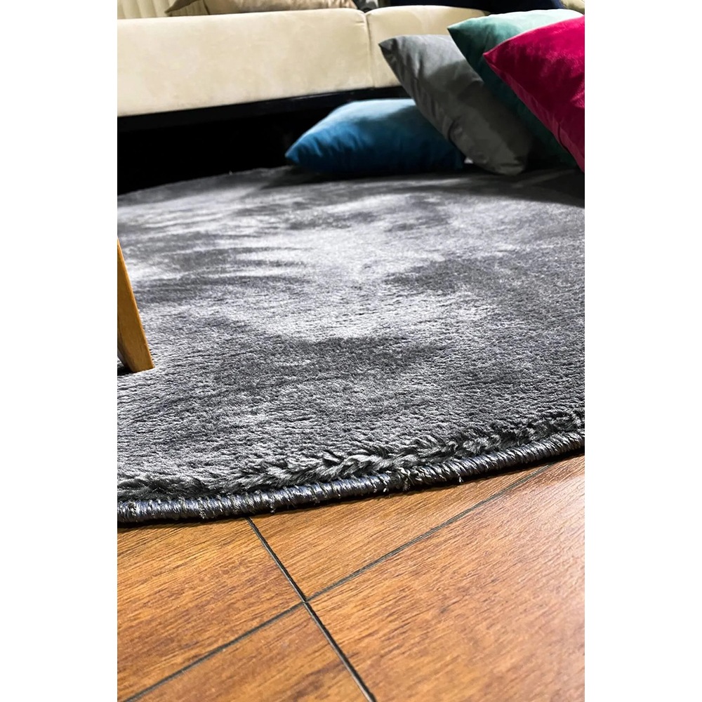 Covor living / dormitor Deco, 100 x 100 cm, acril, antracit
