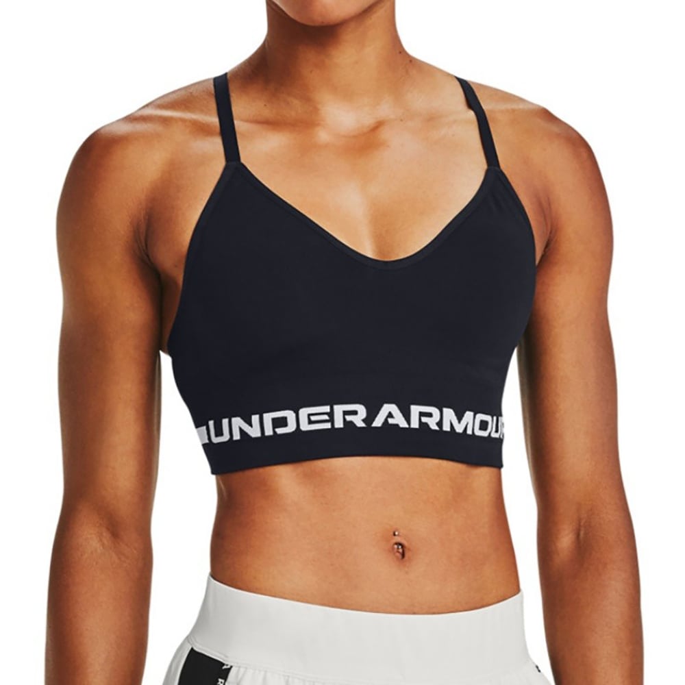 Bustiera femei UNDER ARMOUR Seamless Low Long Bra, marimea S, negru