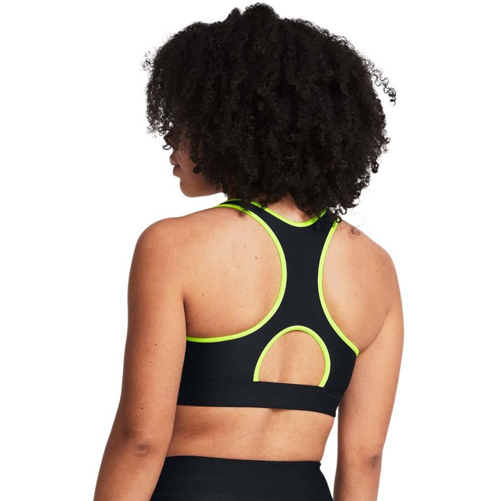 Bustiera femei UNDER ARMOUR UA HG Armour Mid Padless, marimea L, negru-verde