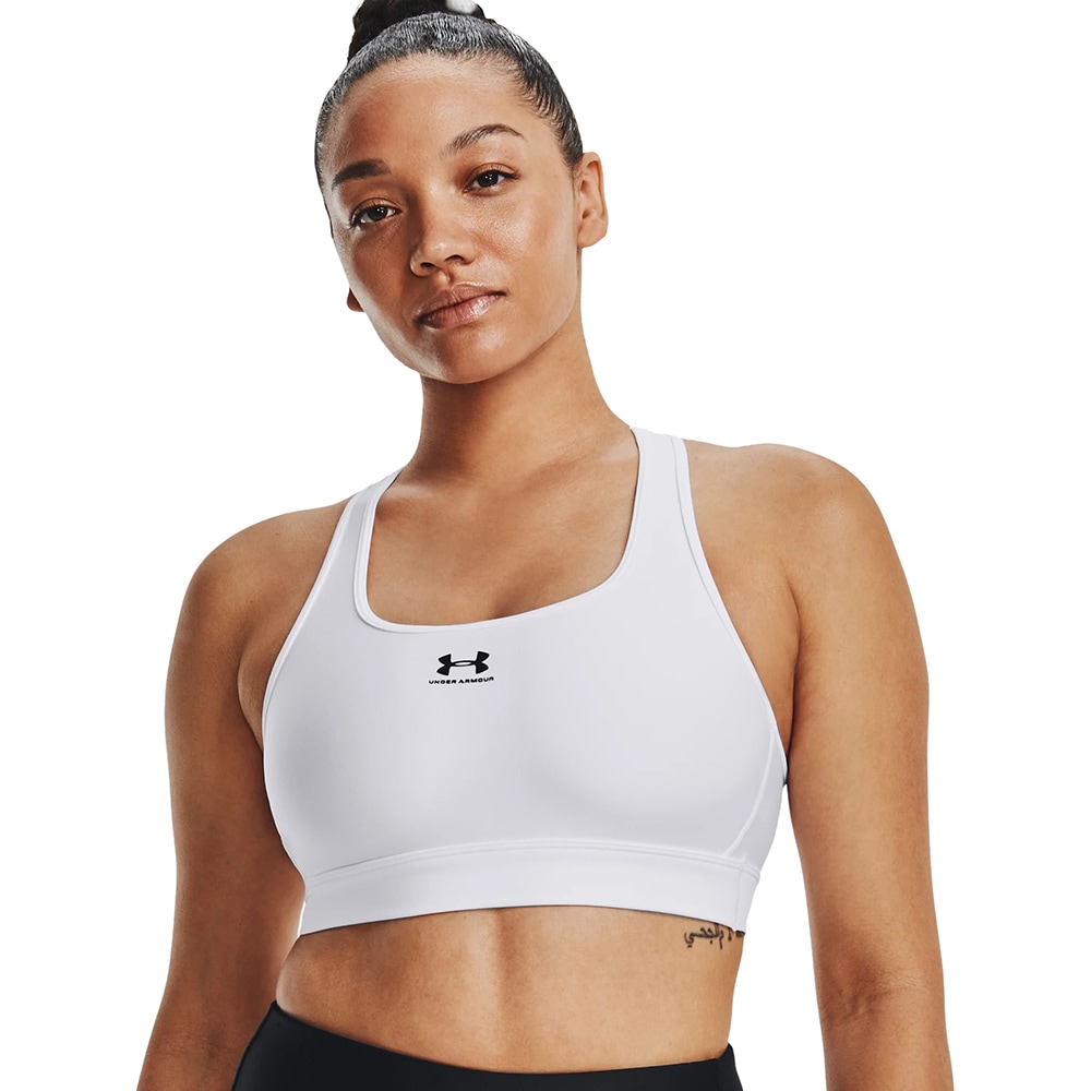 Bustiera femei UNDER ARMOUR UA HG Armour Mid Padless, marimea L, alb