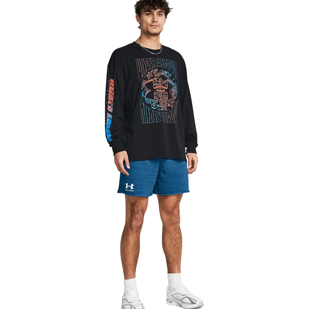 Pantaloni scurti barbati UNDER ARMOUR UA Rival Terry 6In Short, marimea L, albastru