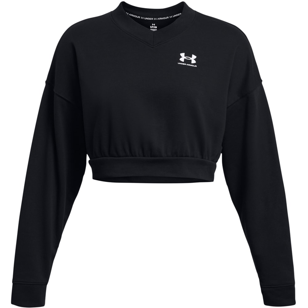 Bluza femei UNDER ARMOUR UA Rival Terry OS Crop Crw, marimea L, negru