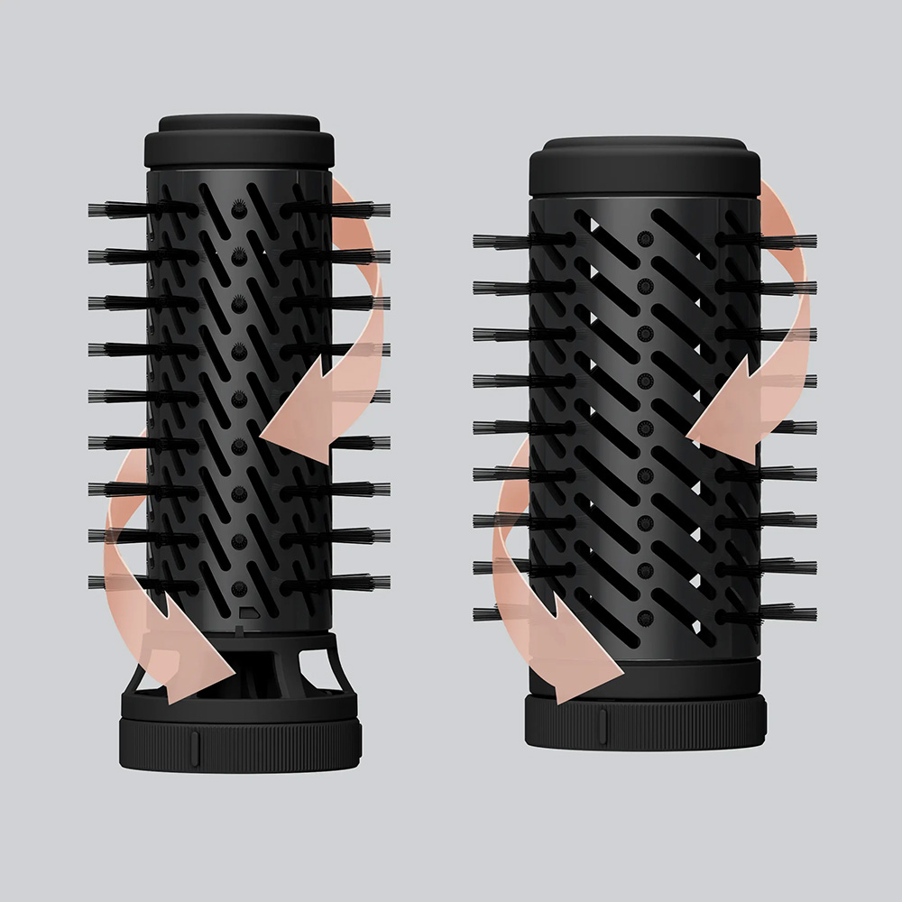 Perie rotativa ROWENTA Brush Activ UB9520F0, 1000W, 2 viteze, 2 trepte temperatura, Invelis Ceramic, negru