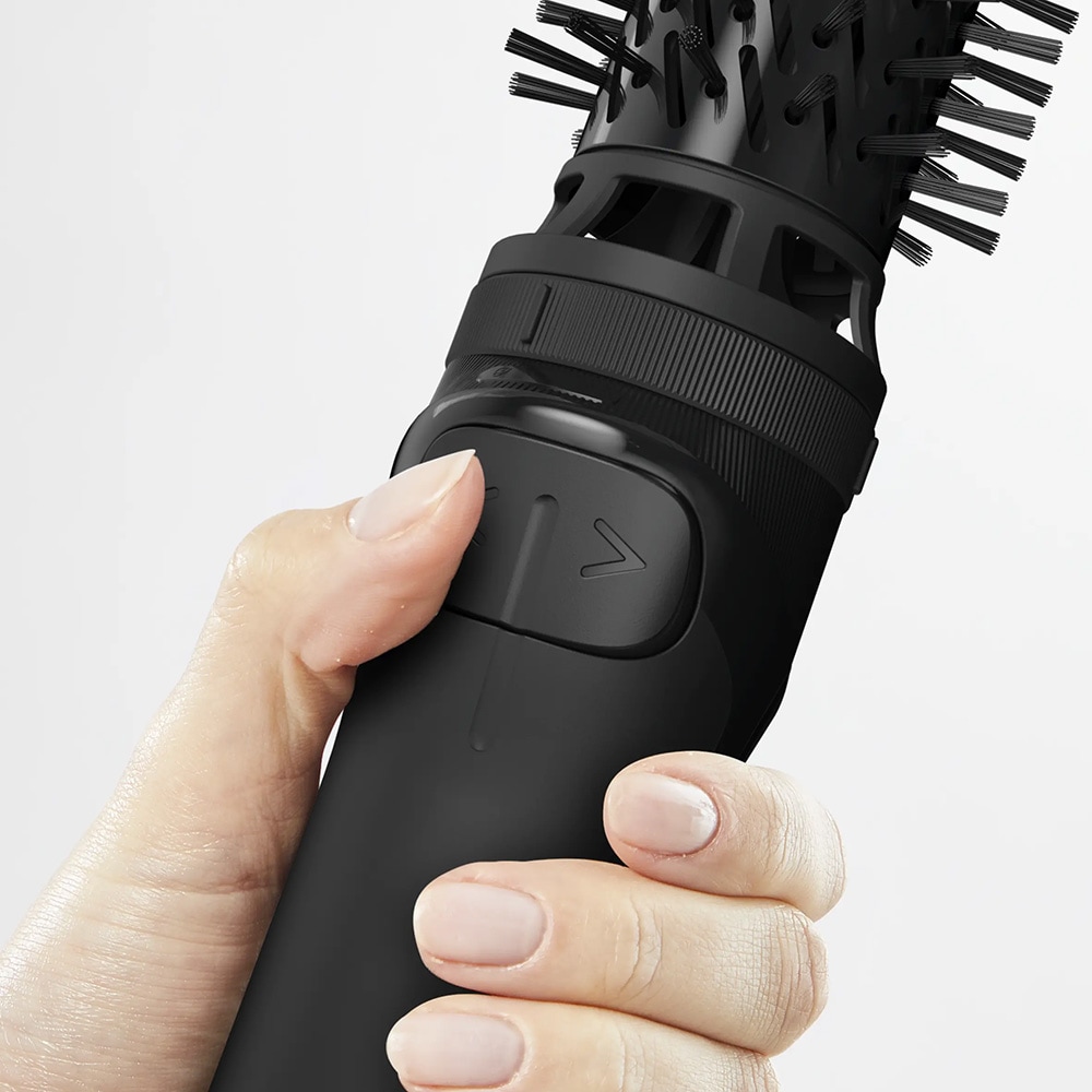 Perie rotativa ROWENTA Brush Activ UB9520F0, 1000W, 2 viteze, 2 trepte temperatura, Invelis Ceramic, negru