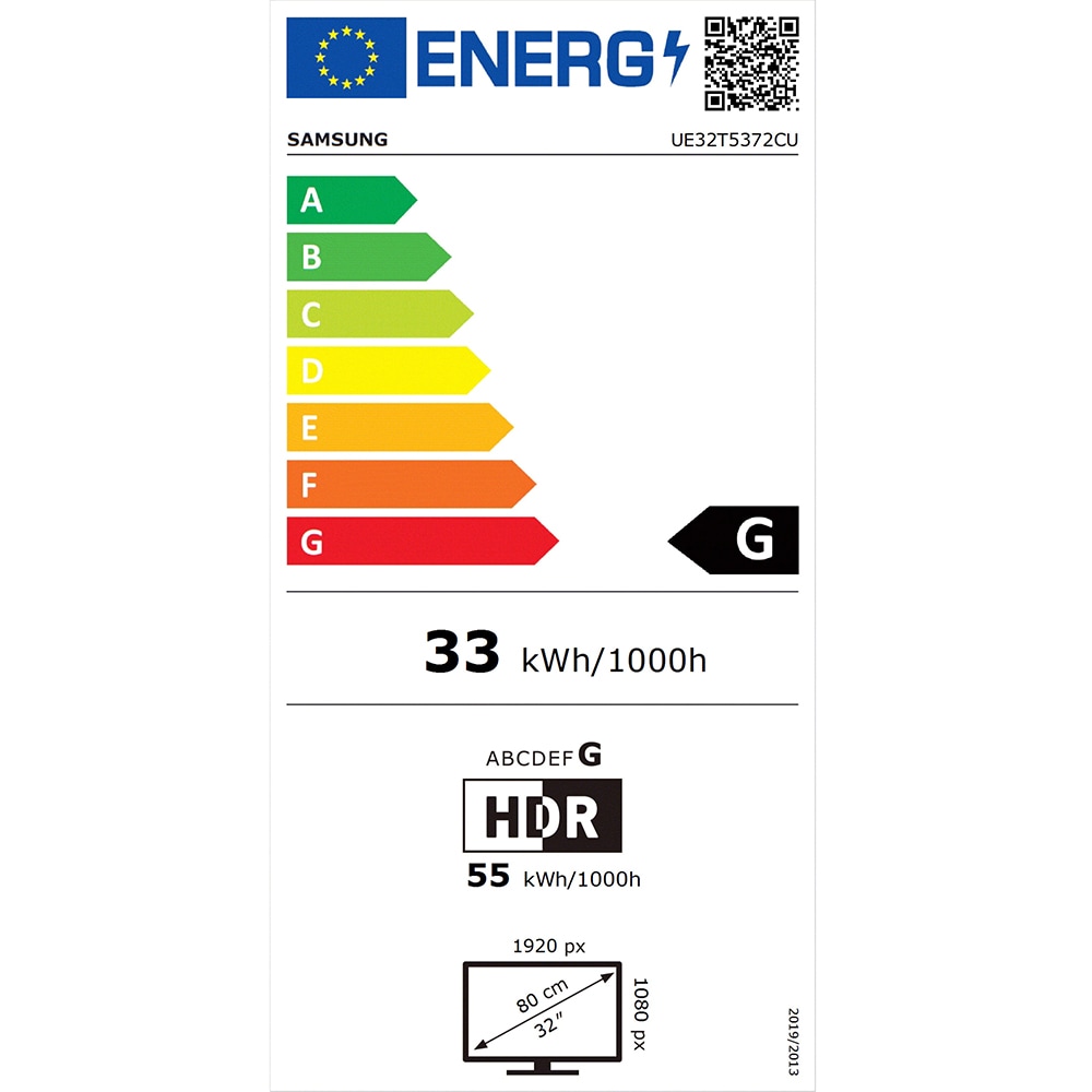 Televizor LED Smart SAMSUNG 32T5372, FullHD, HDR, 80cm