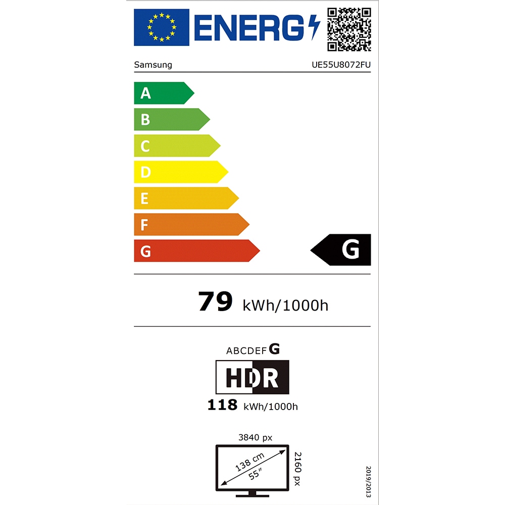 Televizor LED Smart SAMSUNG 55U8072, 4K, 138cm