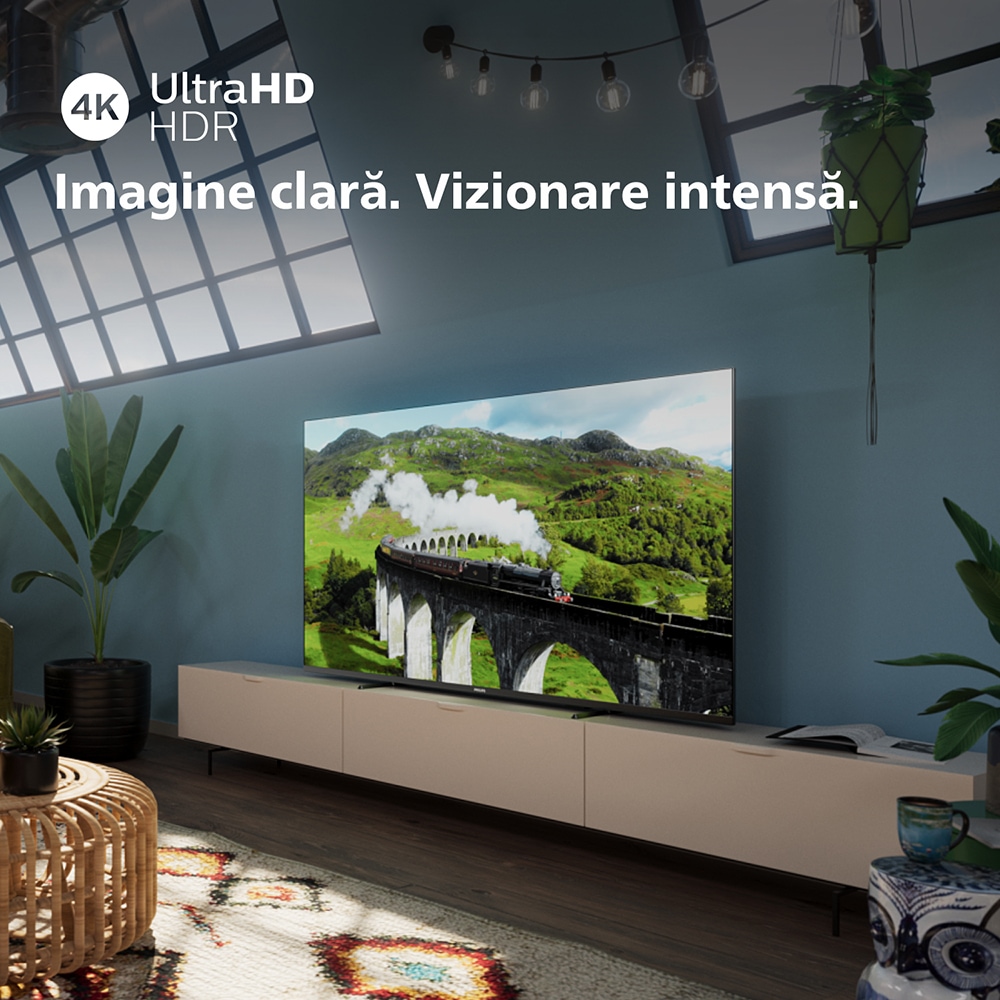 Televizor LED Smart PHILIPS 55PUS7608, Ultra HD 4K, HDR10, 139cm