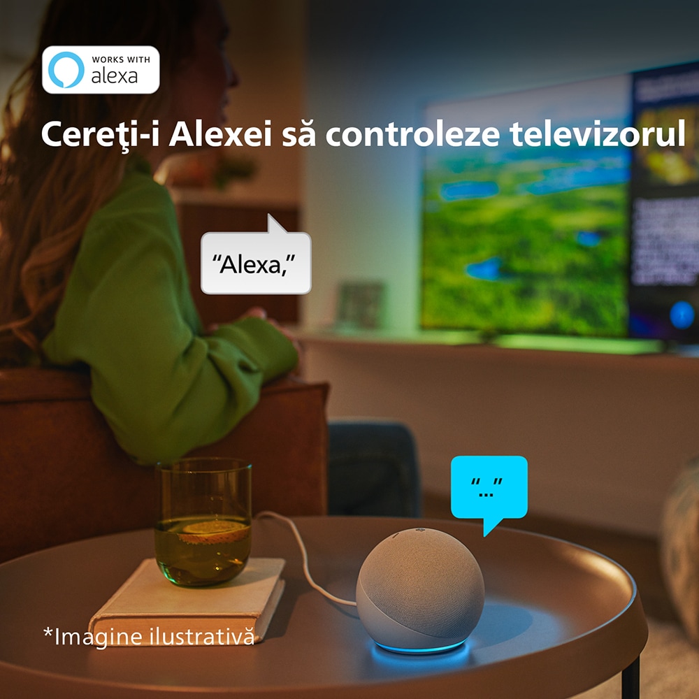 Televizor LED Smart PHILIPS 55PUS7608, Ultra HD 4K, HDR10, 139cm