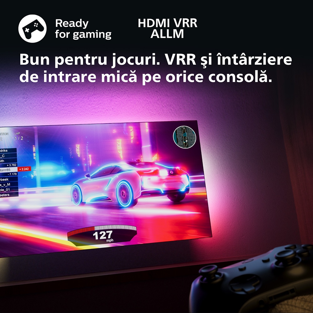 Televizor LED Smart PHILIPS 55PUS8118, Ultra HD 4K, HDR10, 139cm