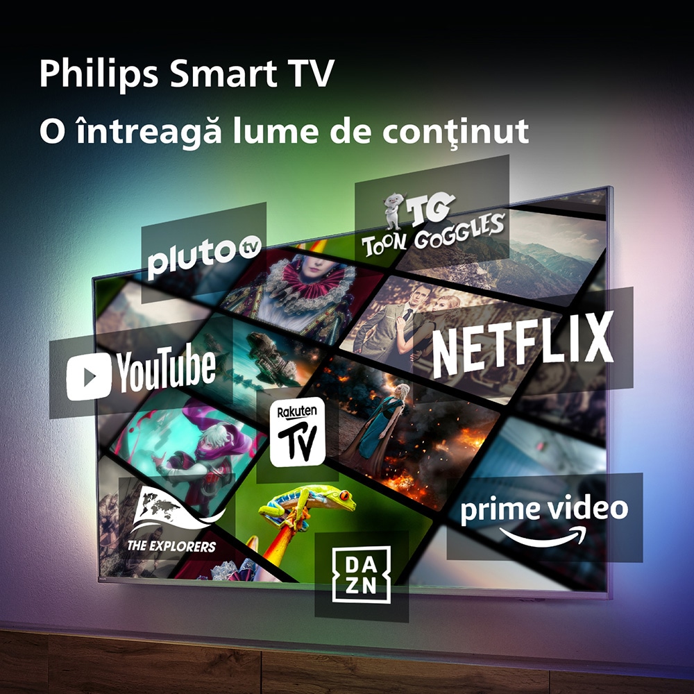 Televizor LED Smart PHILIPS 55PUS8118, Ultra HD 4K, HDR10, 139cm
