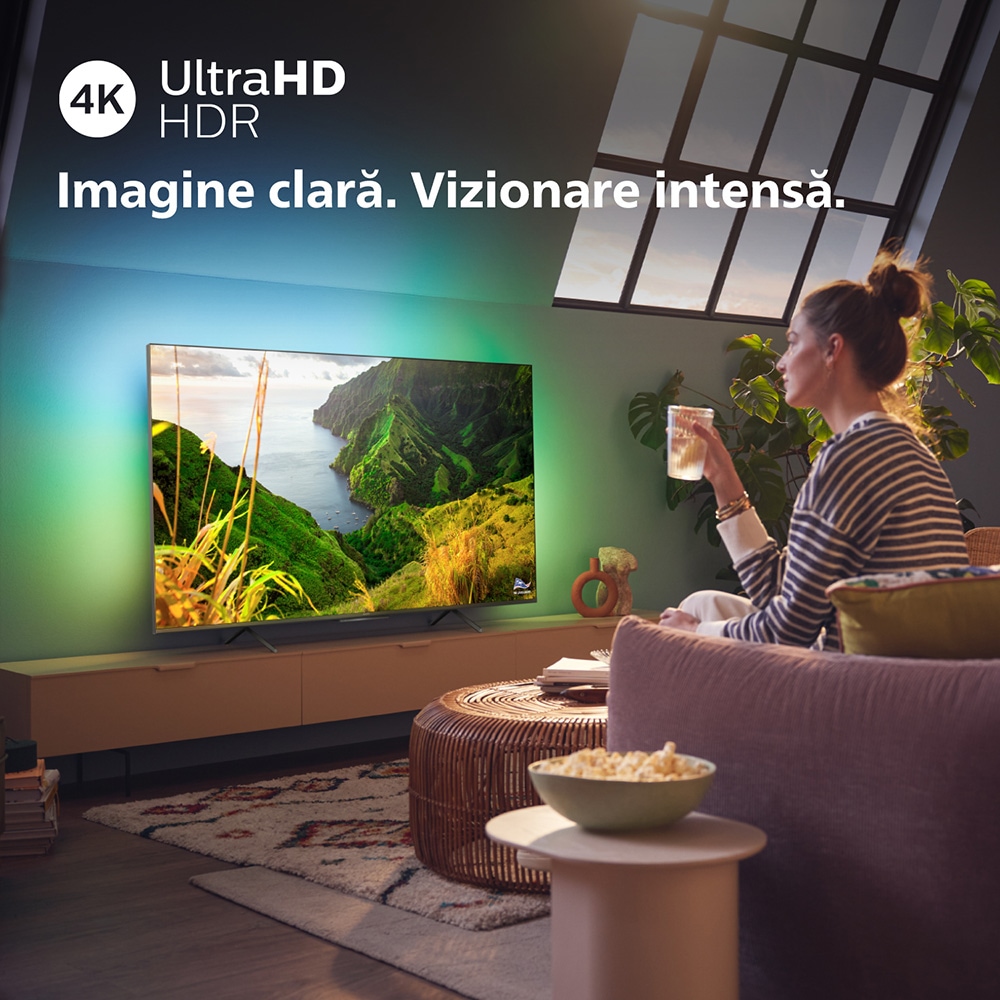 Televizor LED Smart PHILIPS 55PUS8118, Ultra HD 4K, HDR10, 139cm