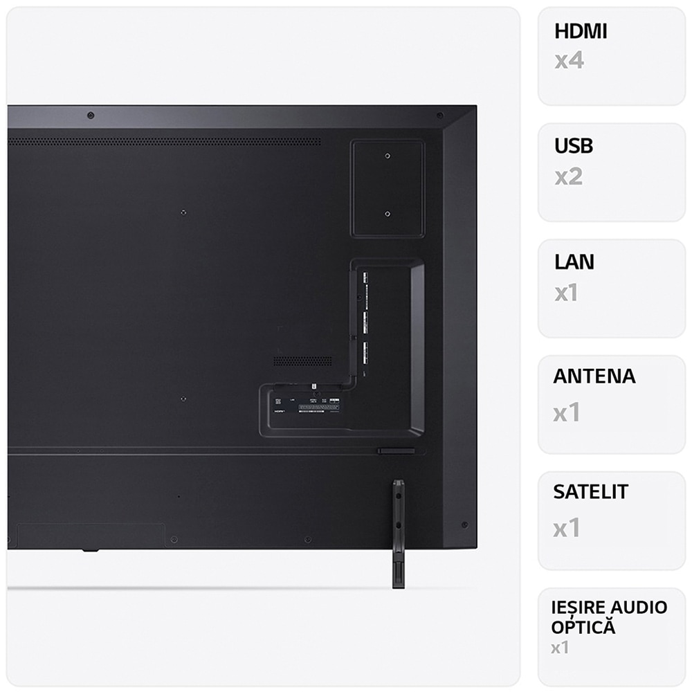 Televizor QNED Smart LG 55QNED773RB, Ultra HD 4K, HDR, 139cm