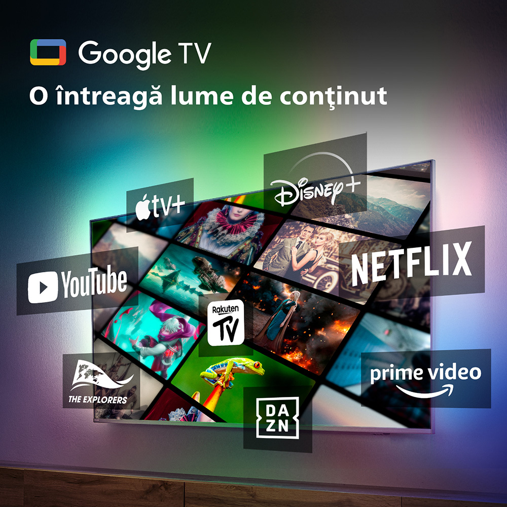 Televizor LED Smart PHILIPS 65PUS8518, Ultra HD 4K, HDR10+, 164cm