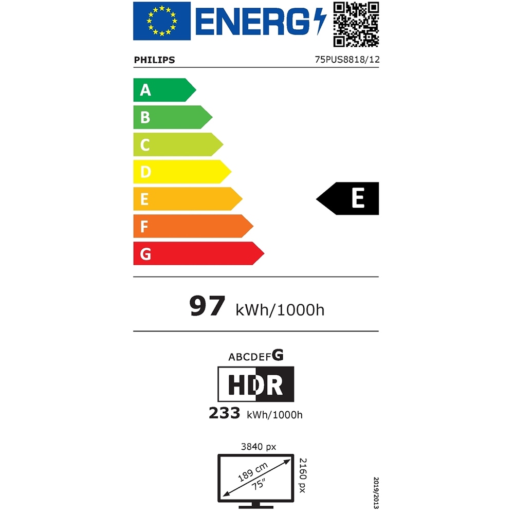 Televizor LED Smart PHILIPS 75PUS8818, Ultra HD 4K, HDR10+, 189cm