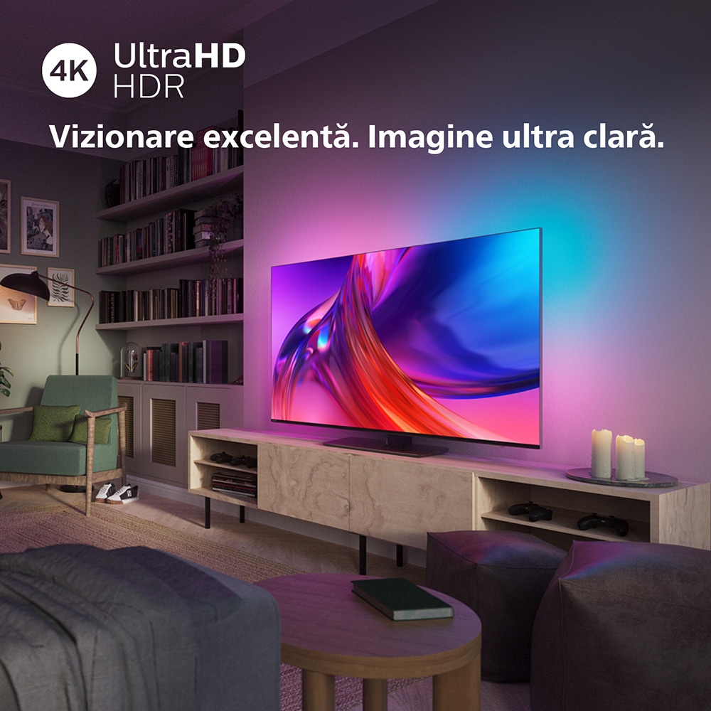 Televizor LED Smart PHILIPS 75PUS8818, Ultra HD 4K, HDR10+, 189cm