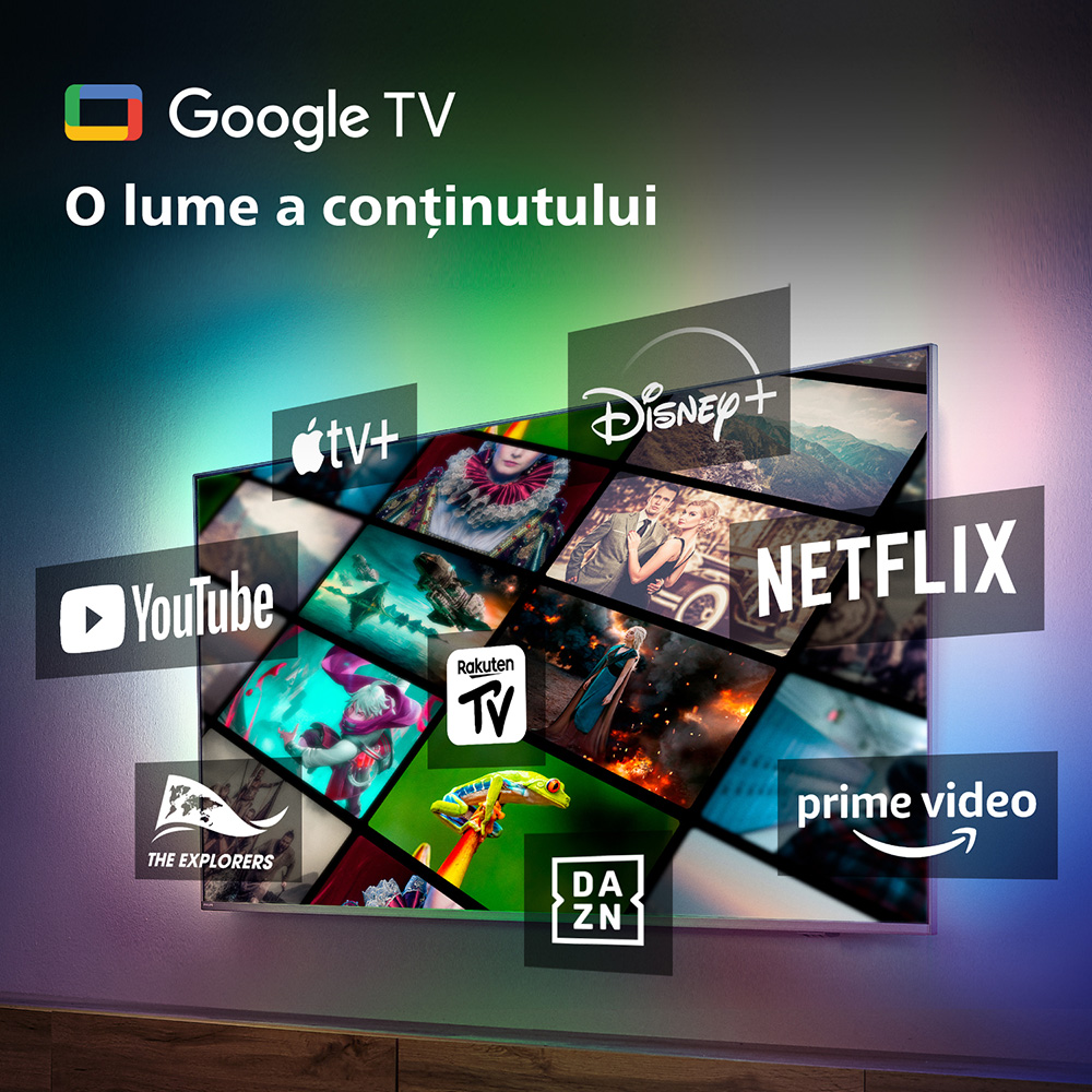 Televizor LED Smart PHILIPS 75PUS8818, Ultra HD 4K, HDR10+, 189cm