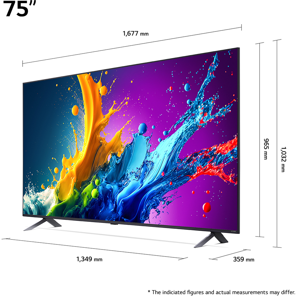 Televizor QNED Smart LG 75QNED80T3A, Ultra HD 4K, HDR, 189cm
