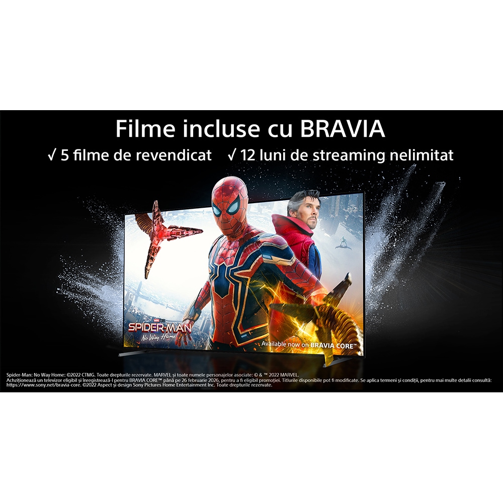 Televizor LED Smart SONY Bravia 55X80L, Ultra HD 4K, HDR, 139cm