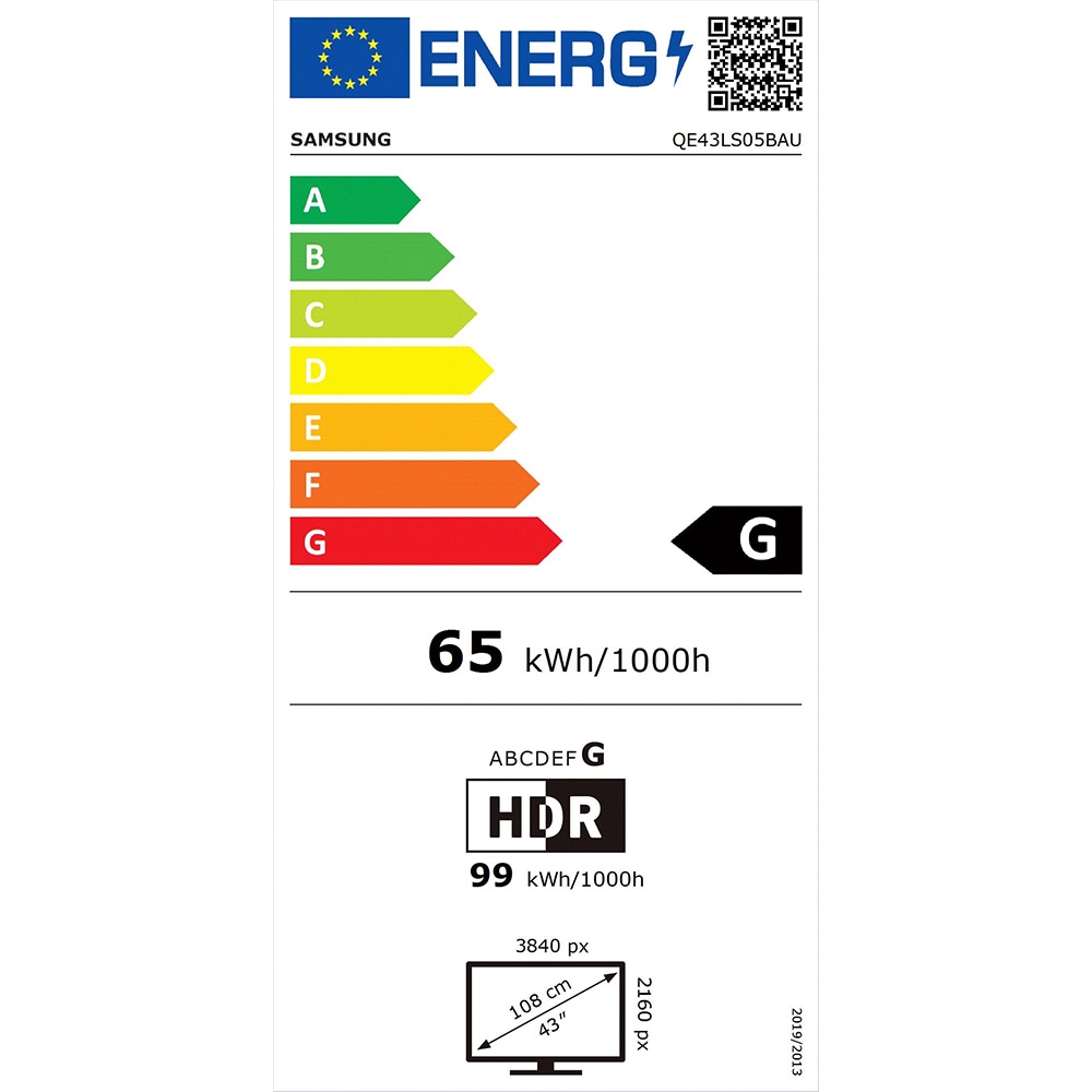 Televizor Lifestyle The Sero Smart SAMSUNG 43LS05B, Ultra HD 4K, HDR, 108cm