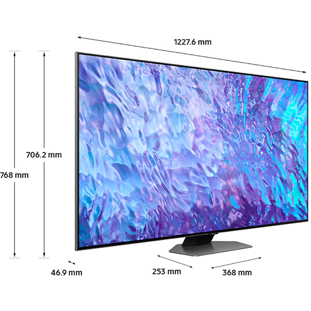 Televizor QLED Smart SAMSUNG 55Q80C, Ultra HD 4K, HDR, 138cm