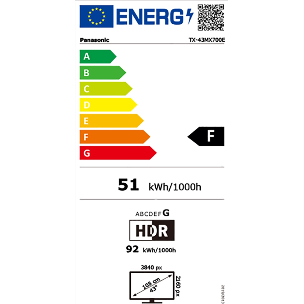 Televizor LED Smart PANASONIC TX-43MX700E, Ultra HD 4K, 108cm