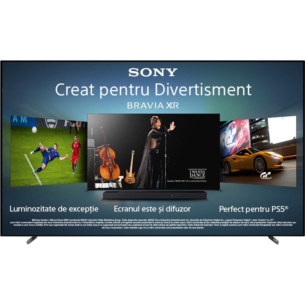 Televizor OLED Smart SONY BRAVIA XR 55A80L, Ultra HD 4K, HDR, 139cm