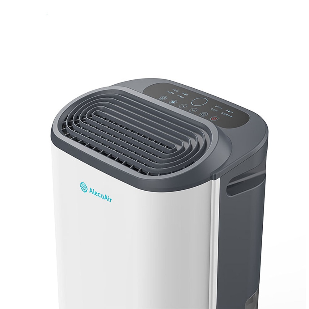 Dezumidificator si purificator de aer ALECOAIR D14 Purify, 12l/zi, 155W, WiFi, HEPA, Ionizare, Uscare Rufe, alb