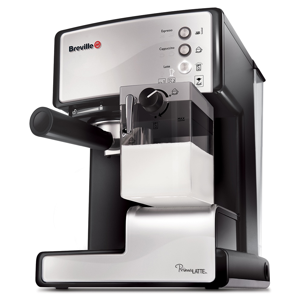 Espressor manual BREVILLE Prima Latte VCF045X-01, 1.5l, 15 bar, negru-argintiu