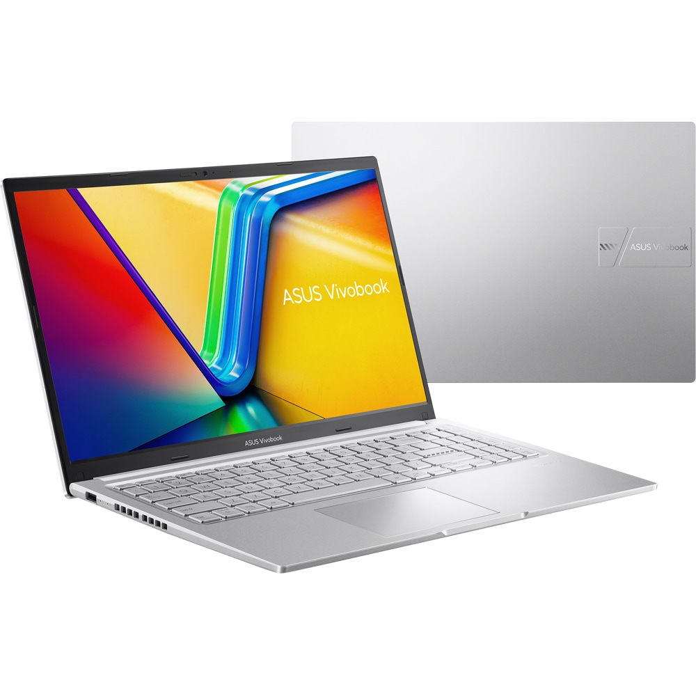 Laptop ASUS VivoBook 15 R1502VA-BQ538, Intel Core i5-13420H pana la 4.6GHz, 15.6" Full HD, 16GB, SSD 512GB, Intel UHD Graphics, Free DOS, Cool Silver