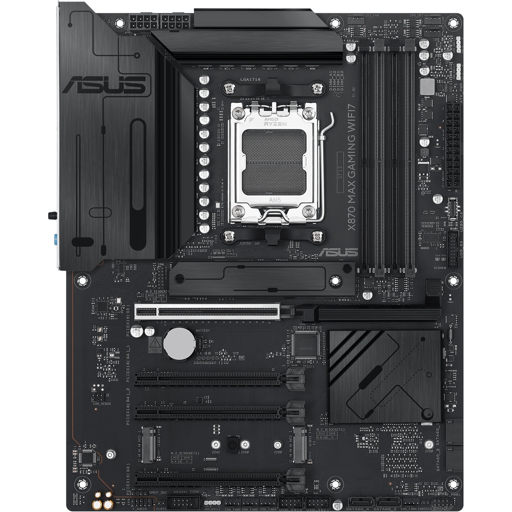 Placa de baza ASUS X870 MAX GAMING WIFI, Socket AM5, ATX, Wi-Fi