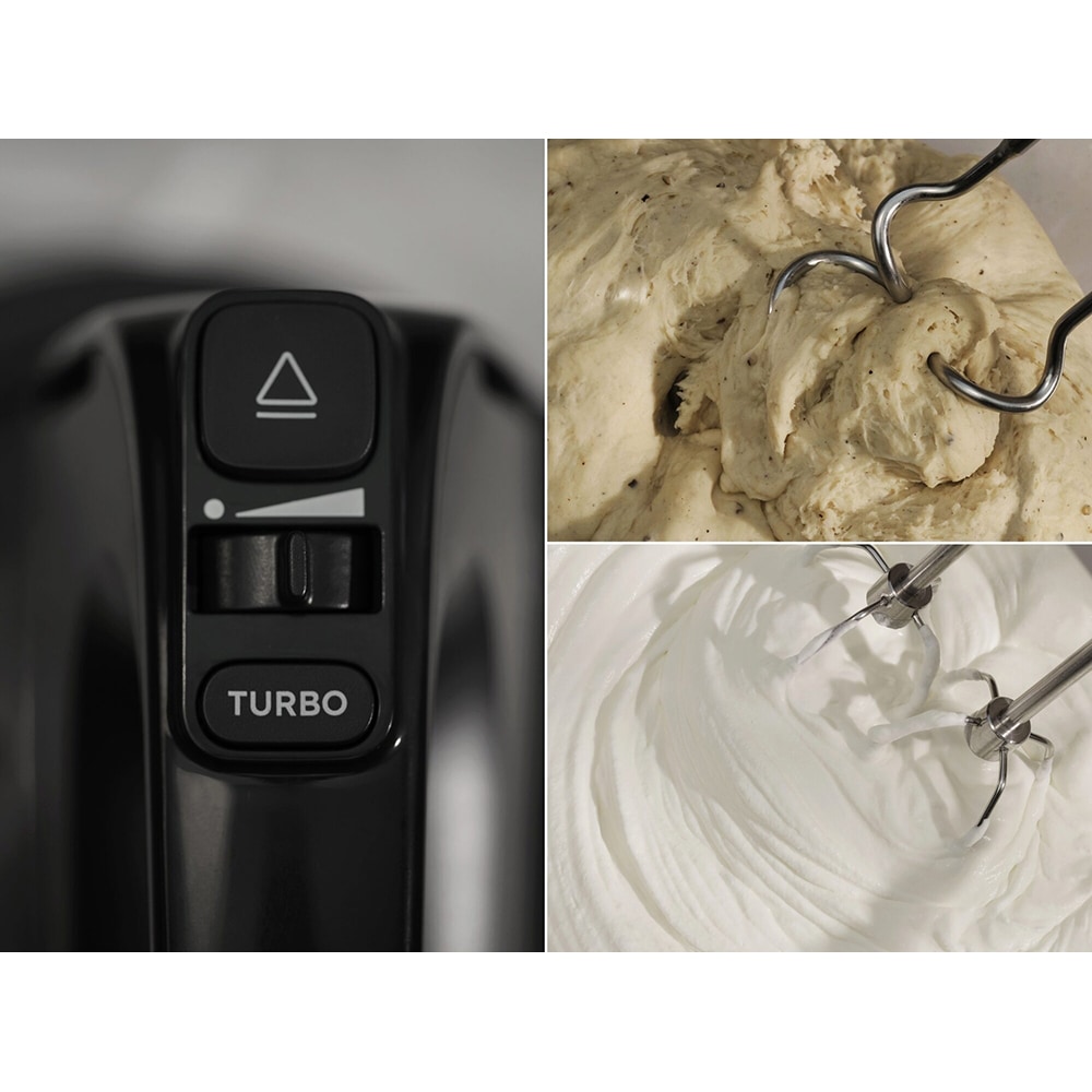 Mixer cu bol ELECTROLUX ESM4B, 3.5l, 500W, 5 trepte viteza, negru-argintiu