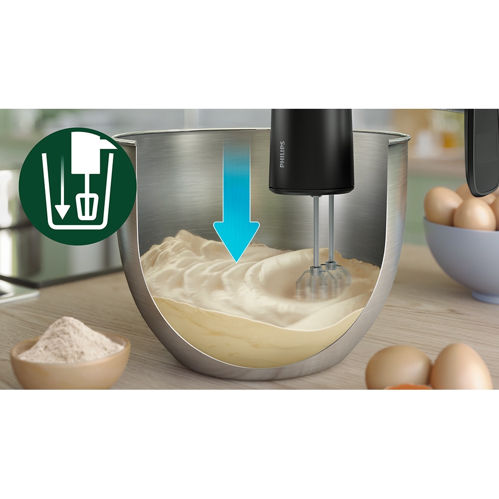 Mixer vertical PHILIPS Seria 5000 HR3781/20, 1l, 500W, 5 trepte viteza, negru