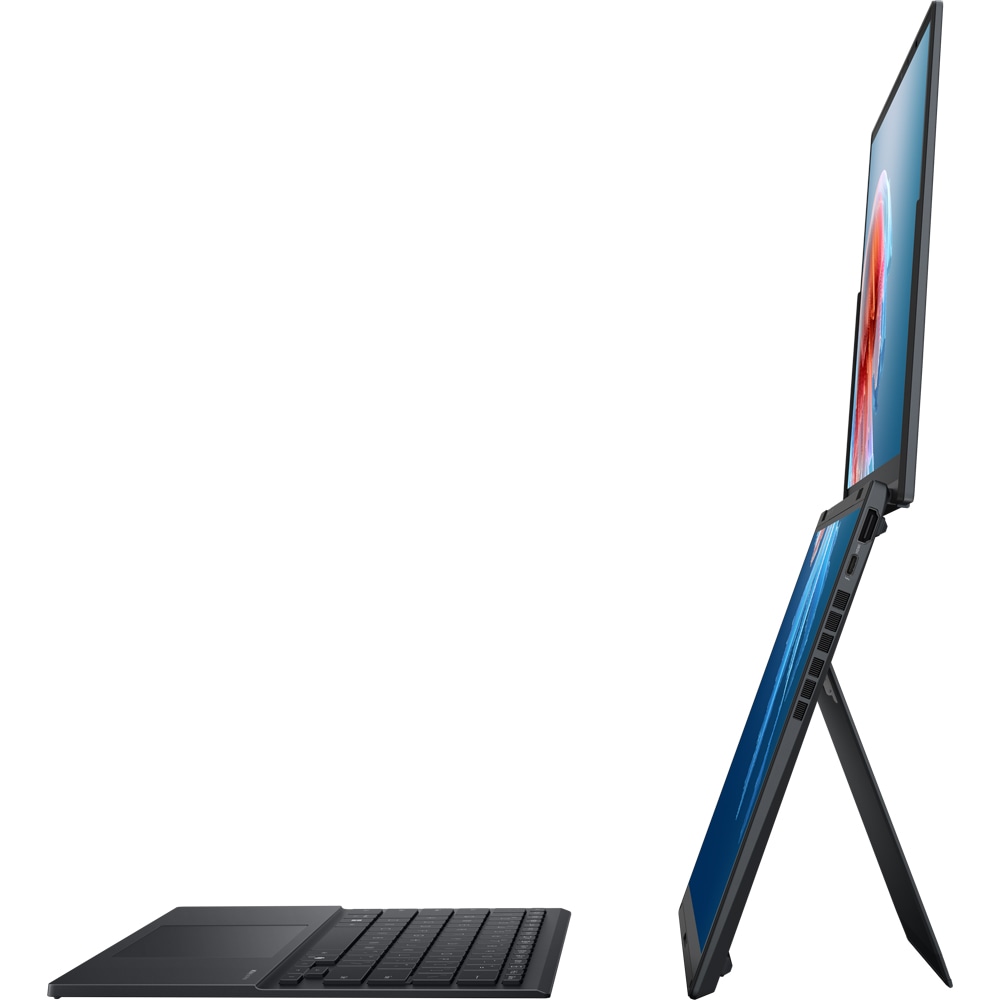 Laptop ASUS Zenbook Duo OLED UX8406CA-PZ166X, Intel Core Ultra 9 285H pana la 5.4GHz, 14" 3K Touch, 32GB, SSD 1TB, Intel Arc Graphics, Windows 11 Pro, Inkwell Gray