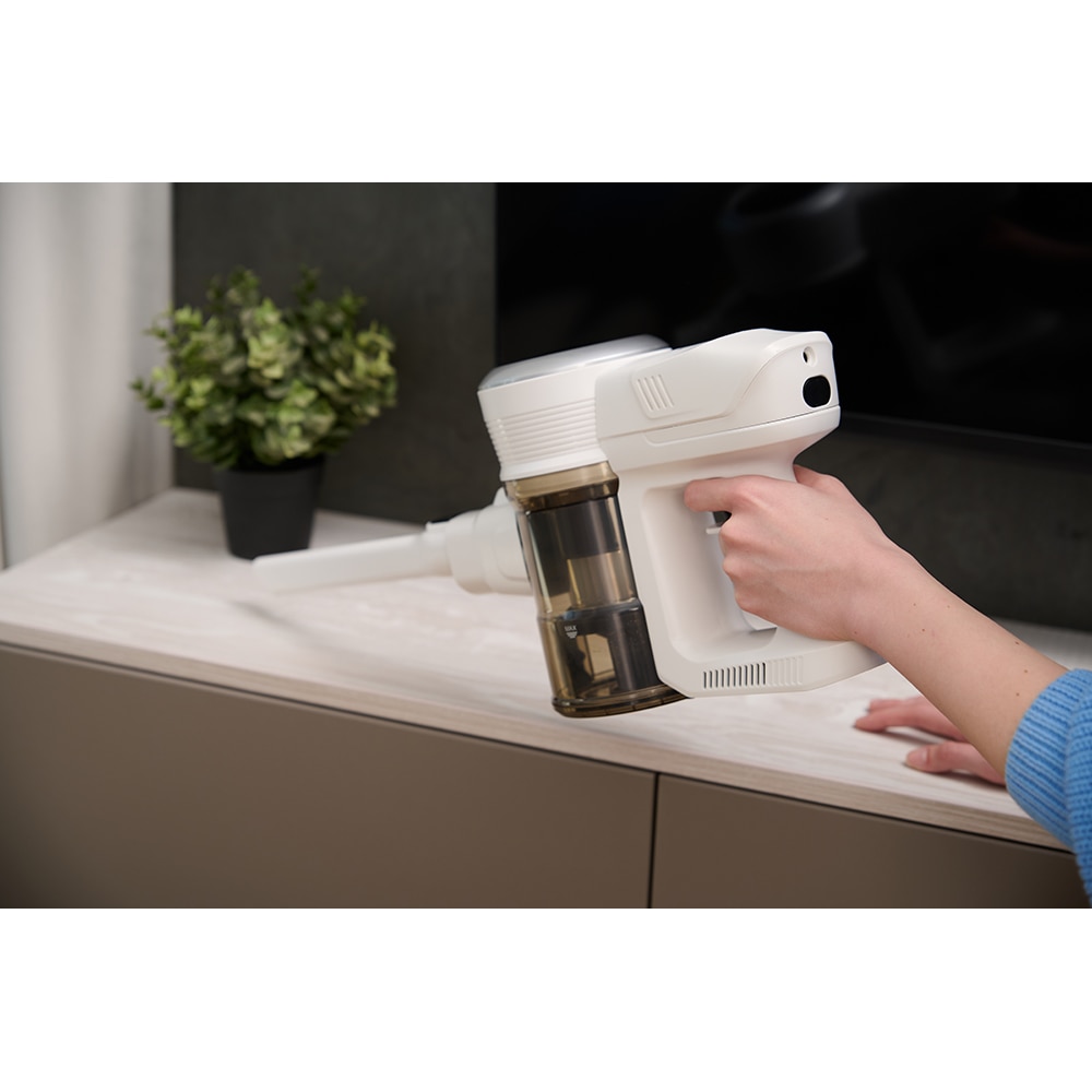 Aspirator vertical MYRIA MY4541, 0.6l, 25.9V, autonomie max 40 min, alb-argintiu