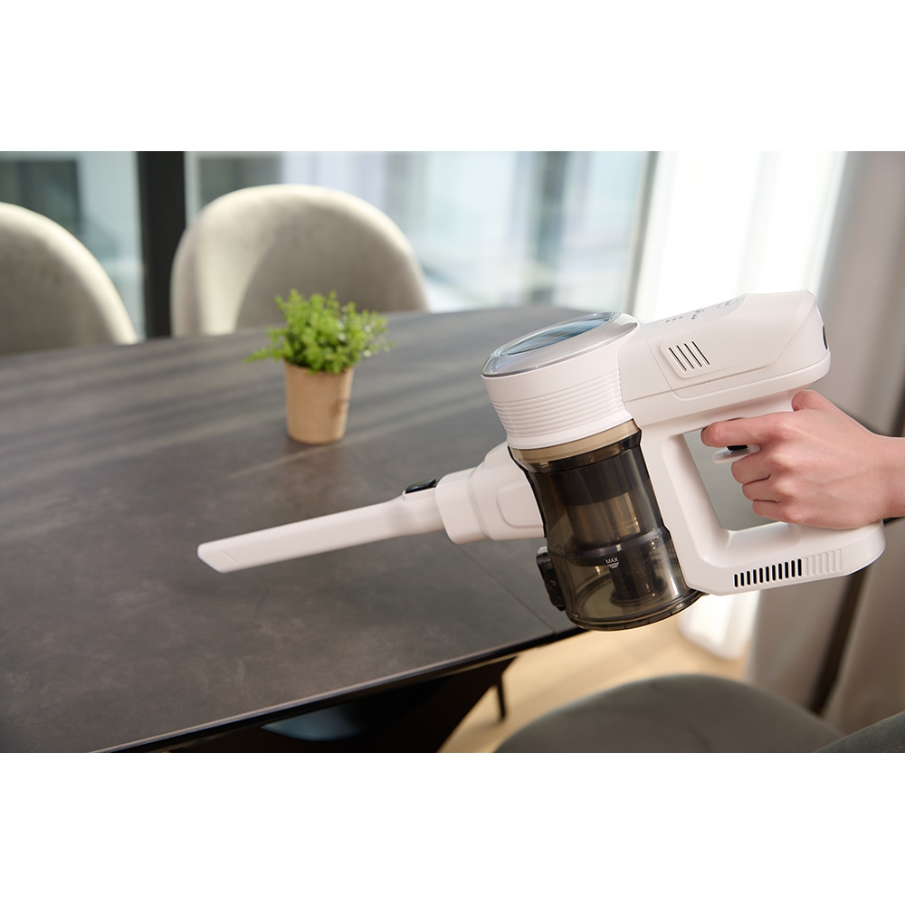 Aspirator vertical MYRIA MY4541, 0.6l, 25.9V, autonomie max 40 min, alb-argintiu