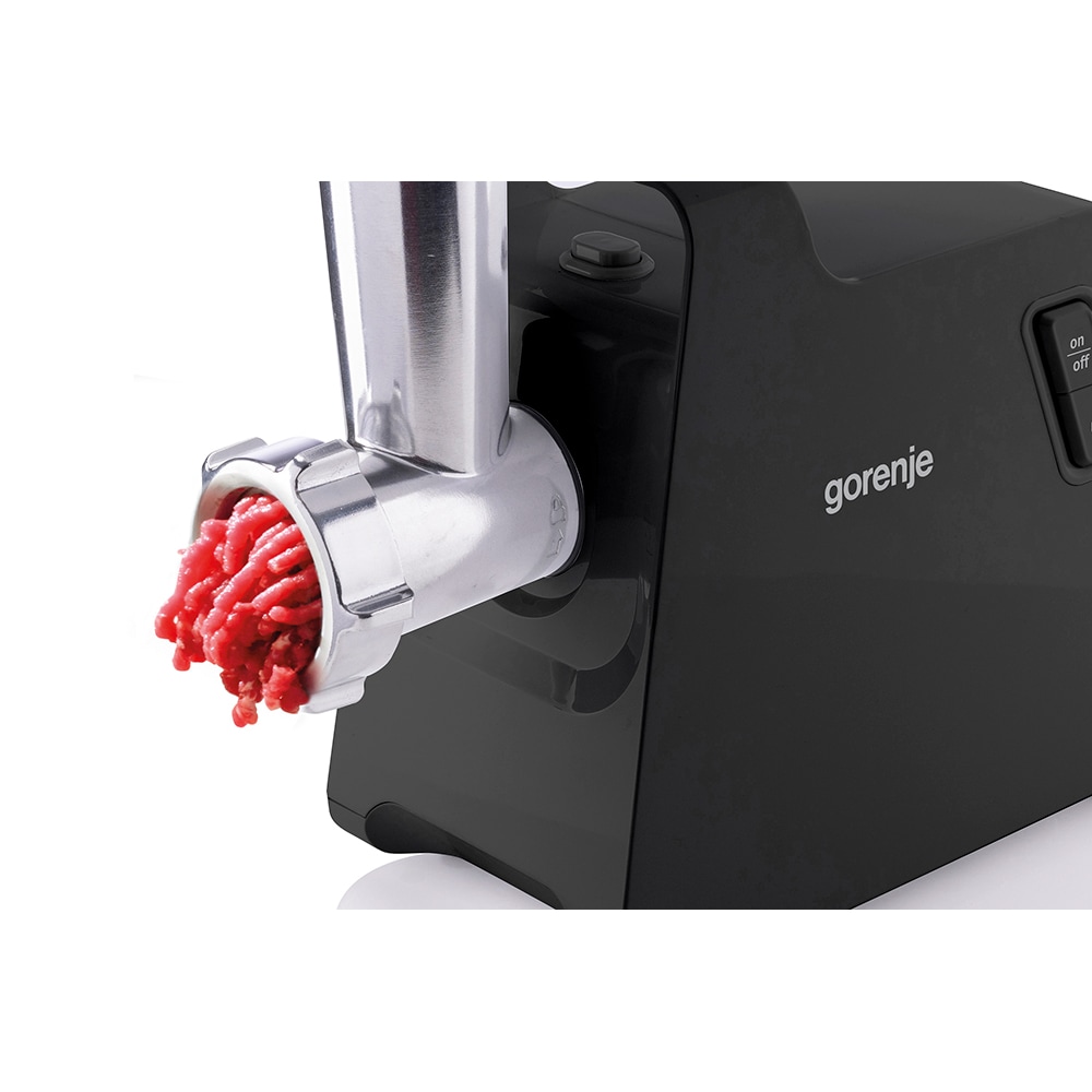 Masina de tocat carne GORENJE MG2001SB, 2.6kg/min, 2000W, accesoriu carnati/radere/feliere, negru