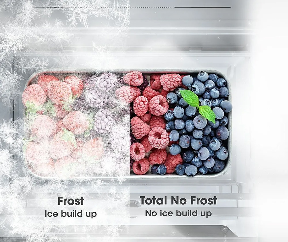 Side by Side Hisense, 632L, Clasa E, Total No Frost, Dozator Apa, Wi-Fi, Triple Zone, Super Cool, Negru, RS818N4TFE 4 TotalNoFrost