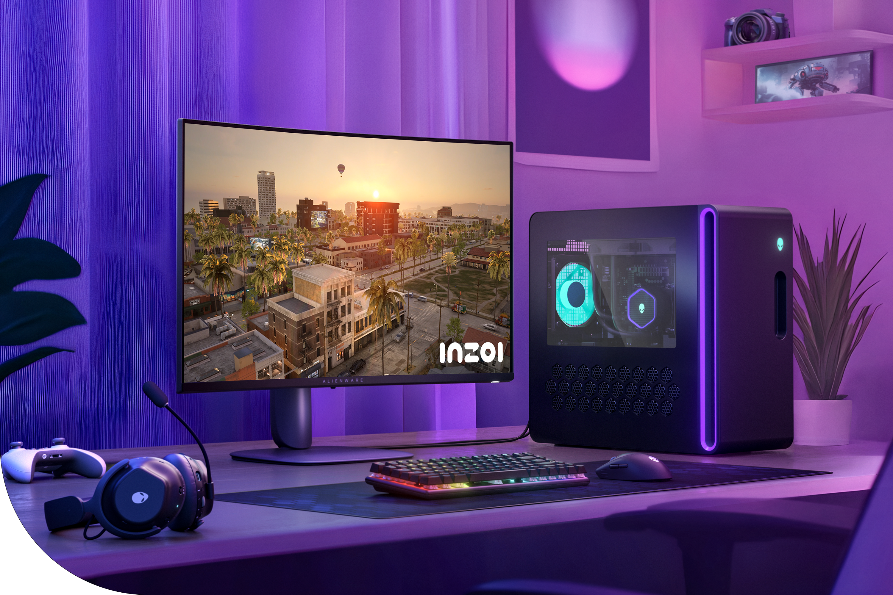 Monitor Gaming curbat LED VA DELL Alienware AW3225DM, 32