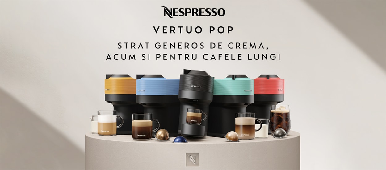Espressor cu capsule Nespresso Krups Vertuo Pop XN920510