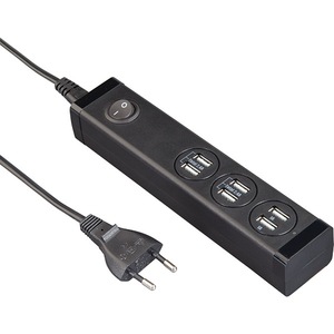 Incarcator USB HAMA 121966, 6 porturi, 6.8A, negru
