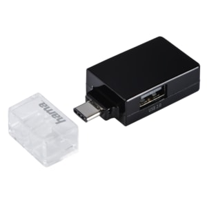 Hub USB Type-C HAMA Pocket 135752, USB 3.1, negru