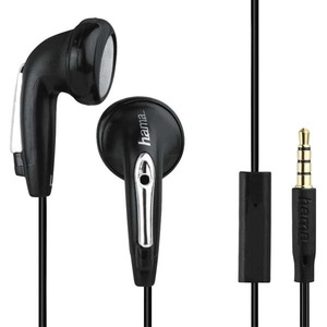 Casti HAMA HK1216 177086, Cu Fir, In-Ear, Microfon, negru