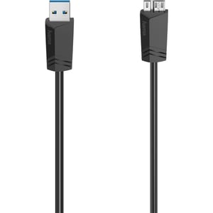 Cablu USB A - micro USB B HAMA 200627, 1.5m, negru