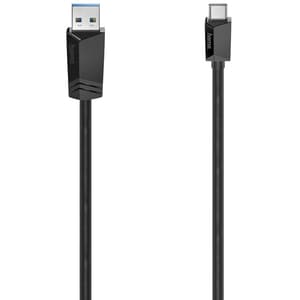 Cablu USB-C - USB A 3.2 Gen 1 HAMA 200651, 0.75m, negru