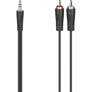 Cablu audio Jack 3.5mm - RCA HAMA 200720, 1.5m, negru