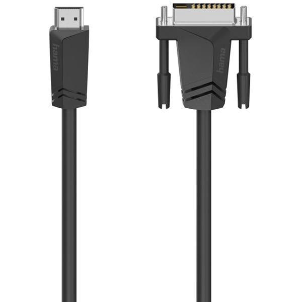 Cablu video HDMI - DVI/D HAMA 205018, 1.5m, FullHD, negru