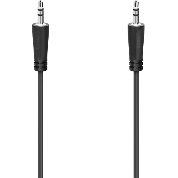 Cablu audio Jack 3.5mm HAMA 205115, 3m, negru